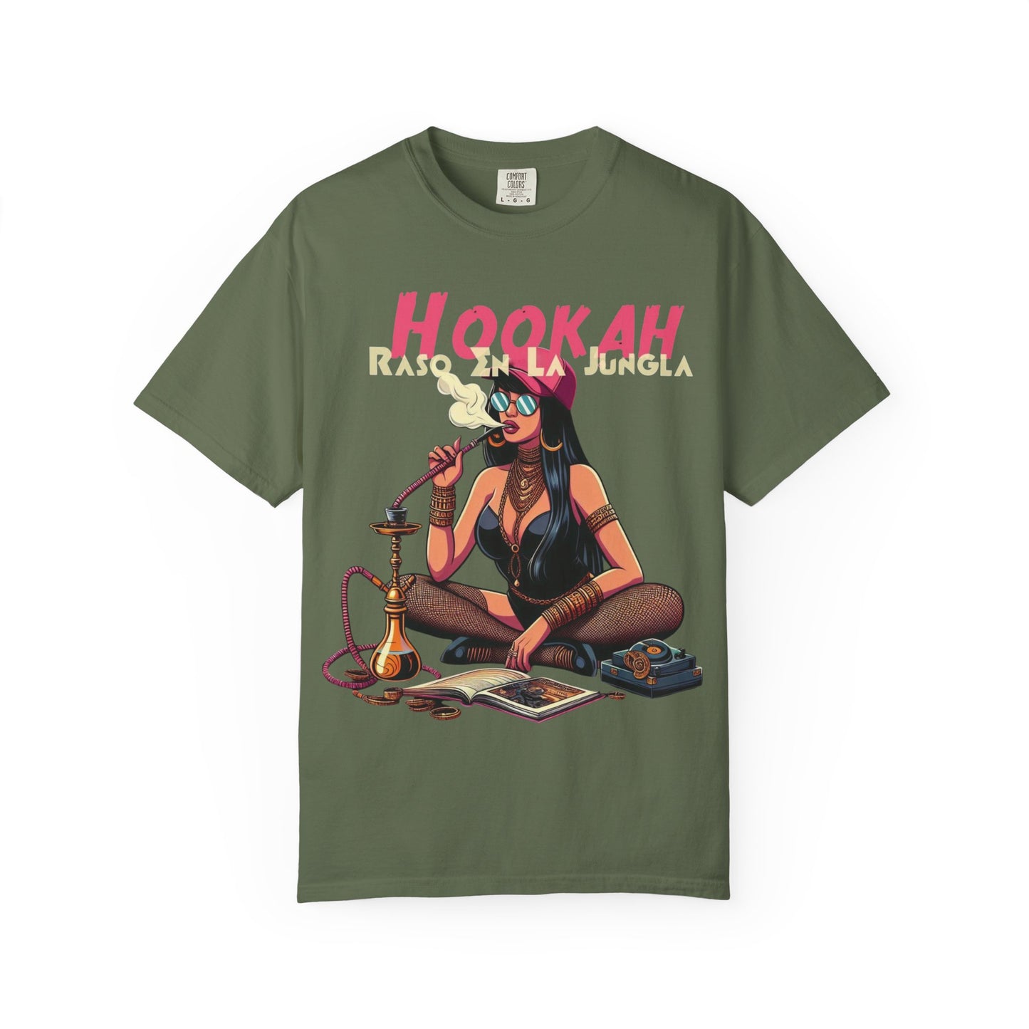 Raso En La Jungla Hookah Vibrant Graphic Tee for Hookah Lovers, Unisex Casual Shirt, Unique Gift, Summer Vibes, Trendy Style