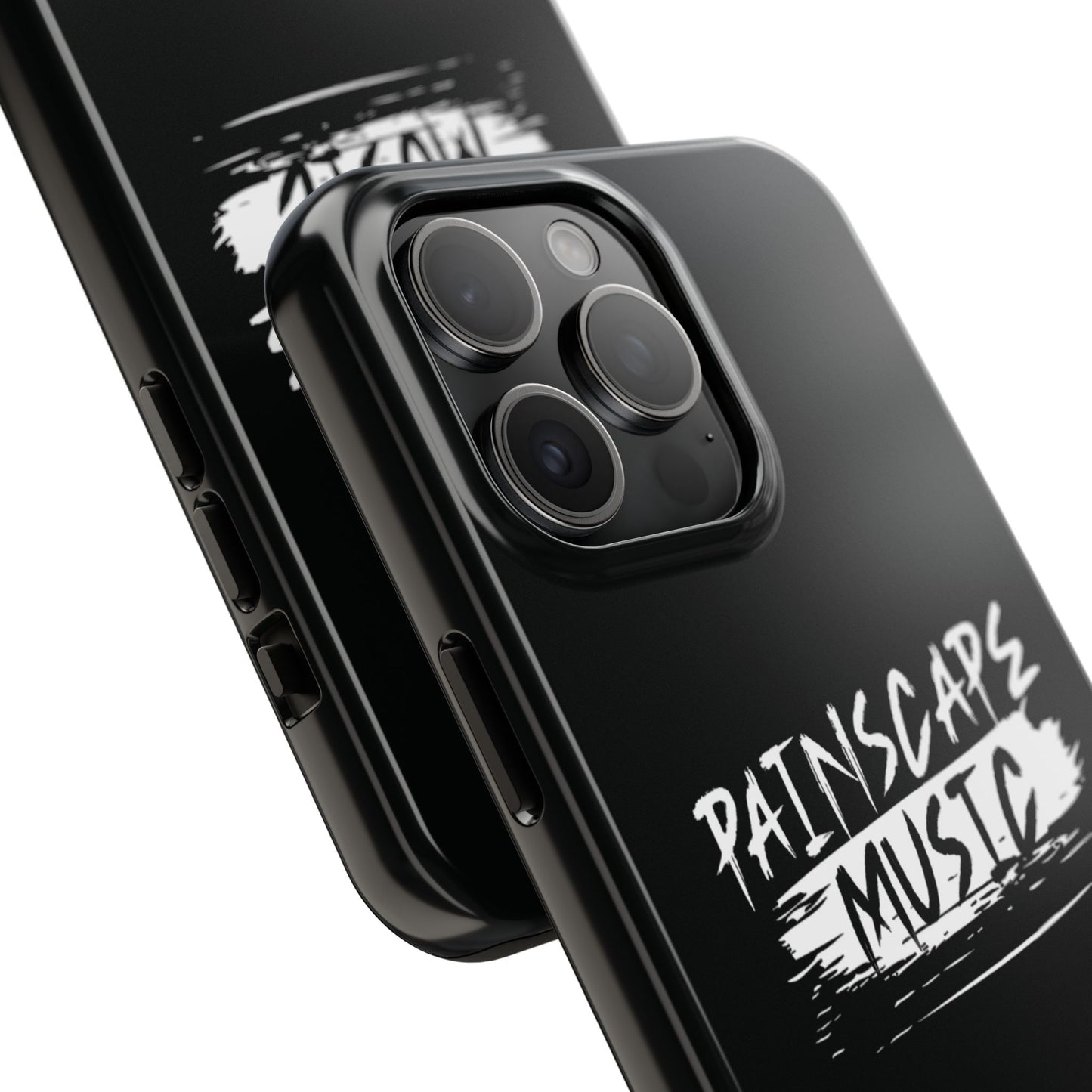 Tough Phone Case — "Painscape Music" Black Protective Phone Cover