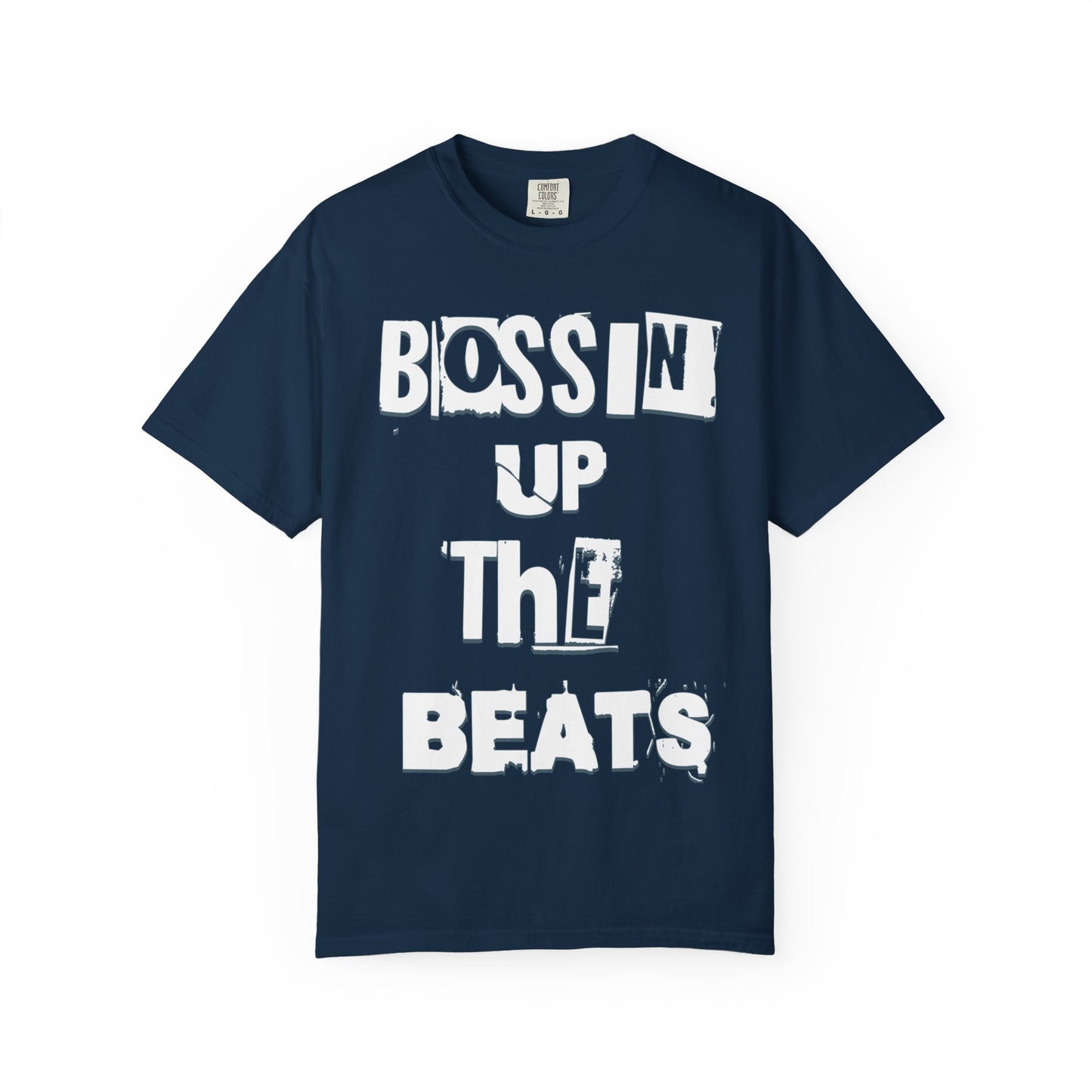 Bossin' Up the Beats Unisex Garment-Dyed T-Shirt - Perfect for Music Lovers, Gift for DJs, Concerts, Festival Wear, Casual Style