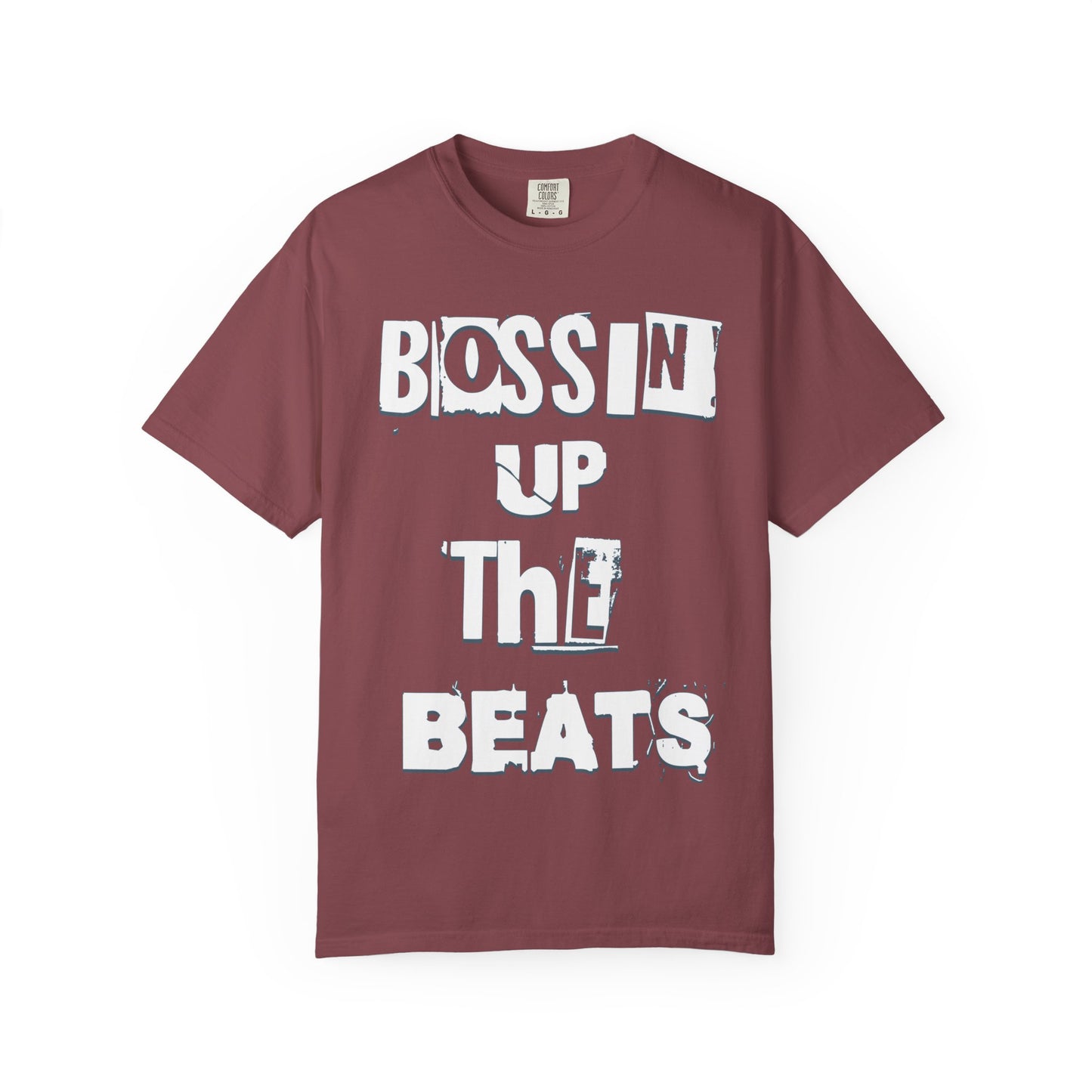 Bossin' Up the Beats Unisex Garment-Dyed T-Shirt - Perfect for Music Lovers, Gift for DJs, Concerts, Festival Wear, Casual Style
