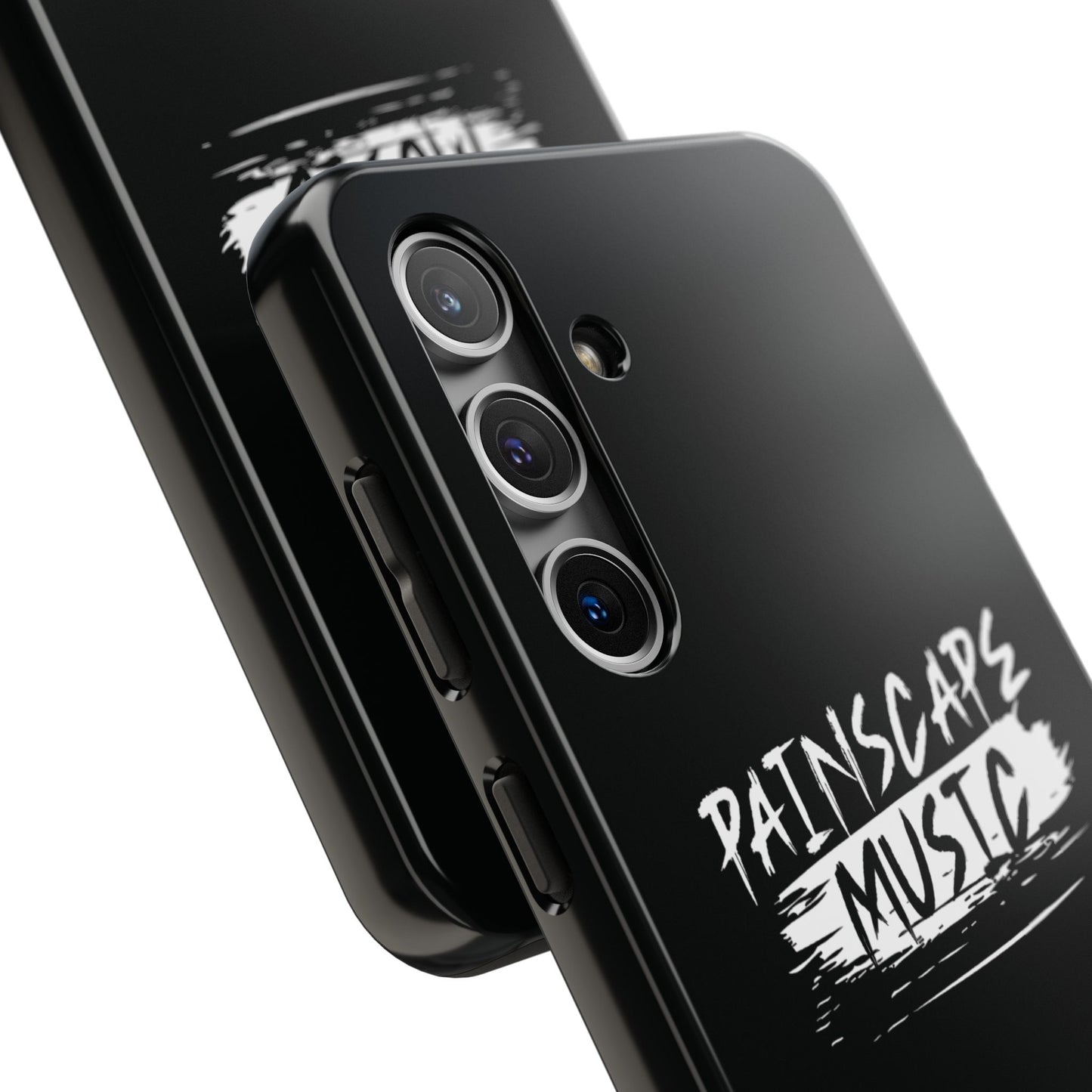 Tough Phone Case — "Painscape Music" Black Protective Phone Cover