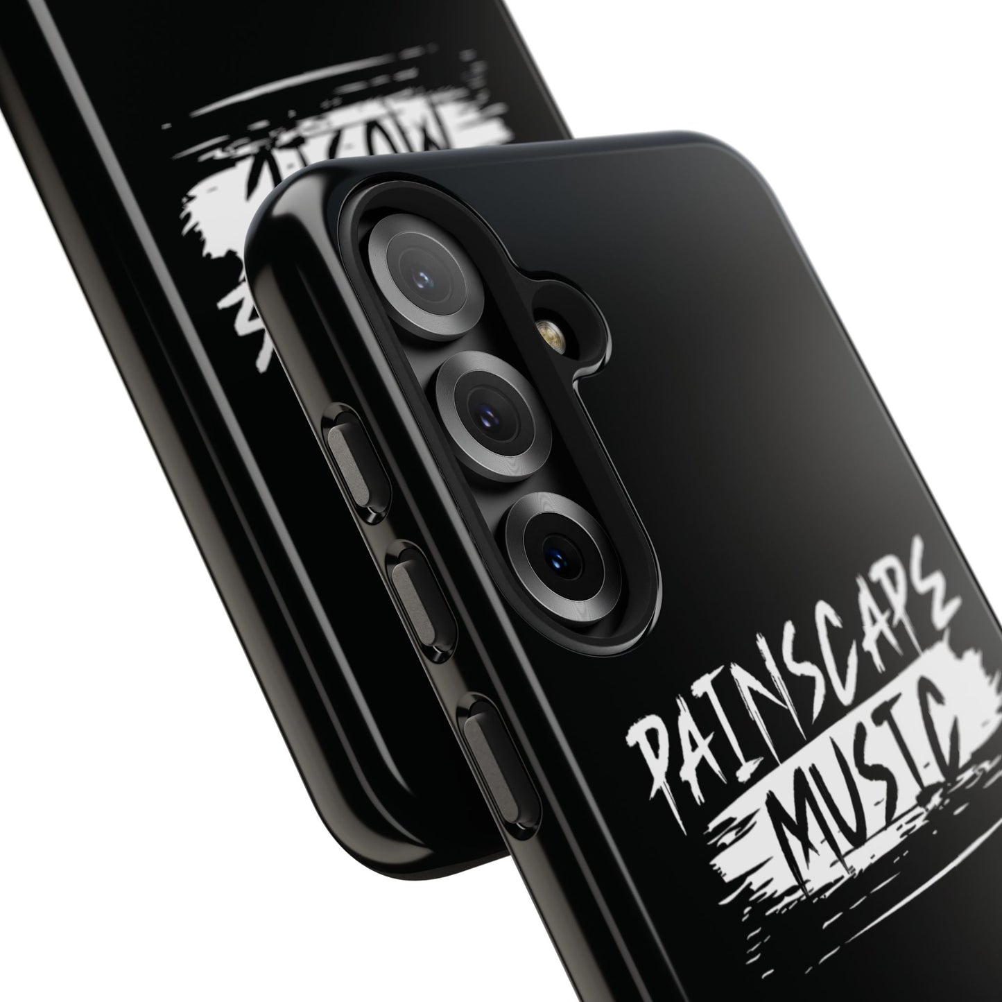 Tough Phone Case — "Painscape Music" Black Protective Phone Cover