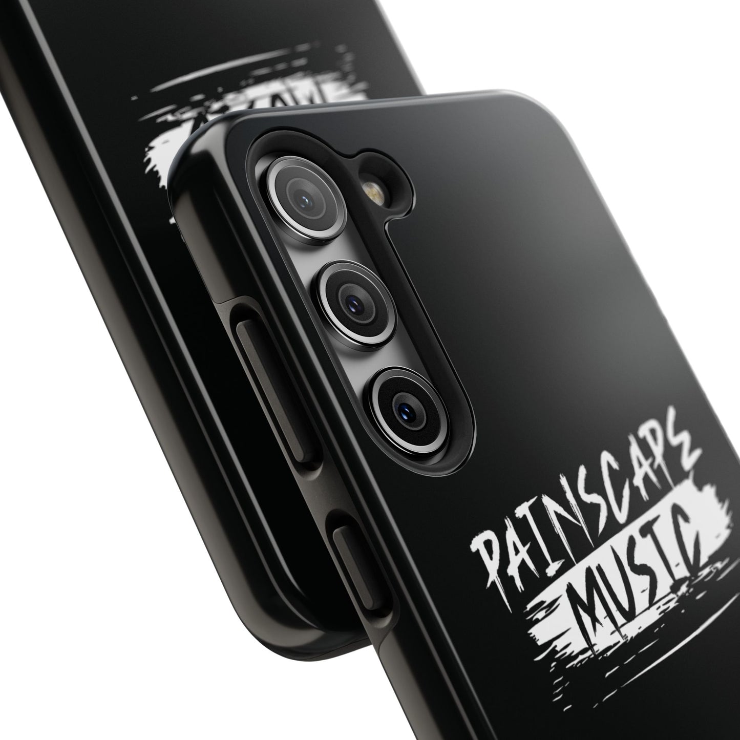 Tough Phone Case — "Painscape Music" Black Protective Phone Cover