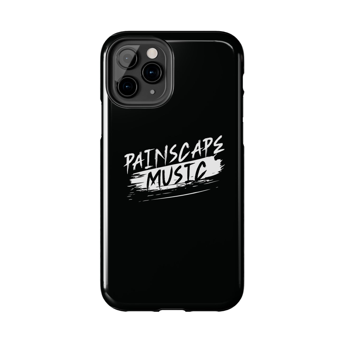 Tough Phone Case — "Painscape Music" Black Protective Phone Cover