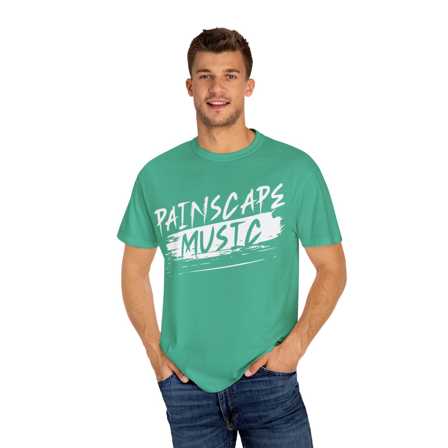 Paintscape Music T-Shirt — Bold Brushstroke Band Tee