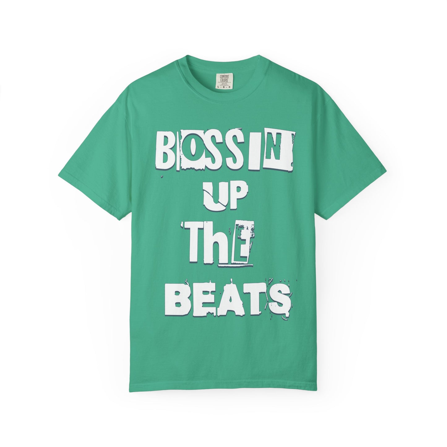 Bossin' Up the Beats Unisex Garment-Dyed T-Shirt - Perfect for Music Lovers, Gift for DJs, Concerts, Festival Wear, Casual Style