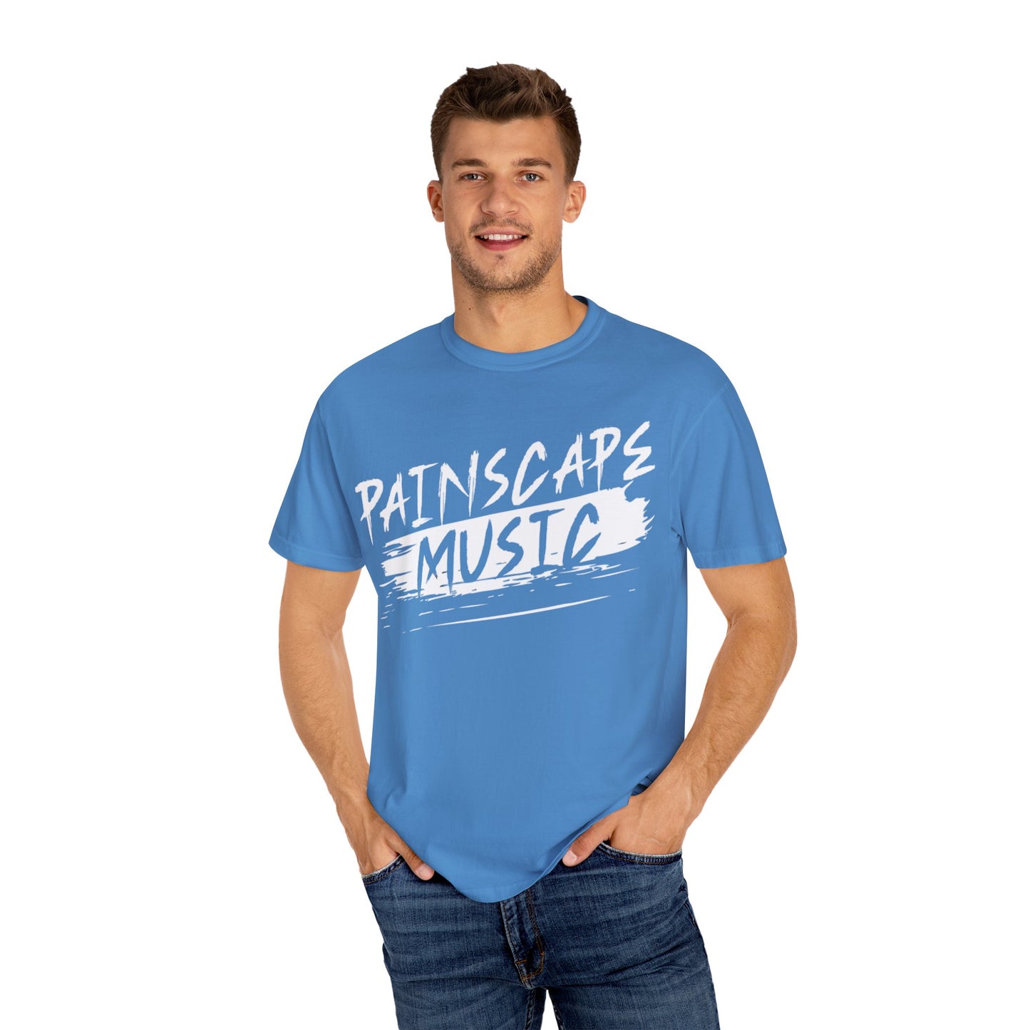 Paintscape Music T-Shirt — Bold Brushstroke Band Tee