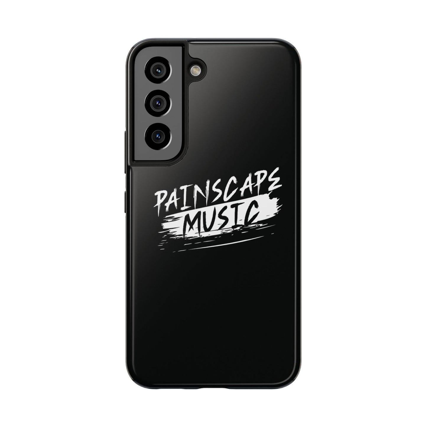 Tough Phone Case — "Painscape Music" Black Protective Phone Cover