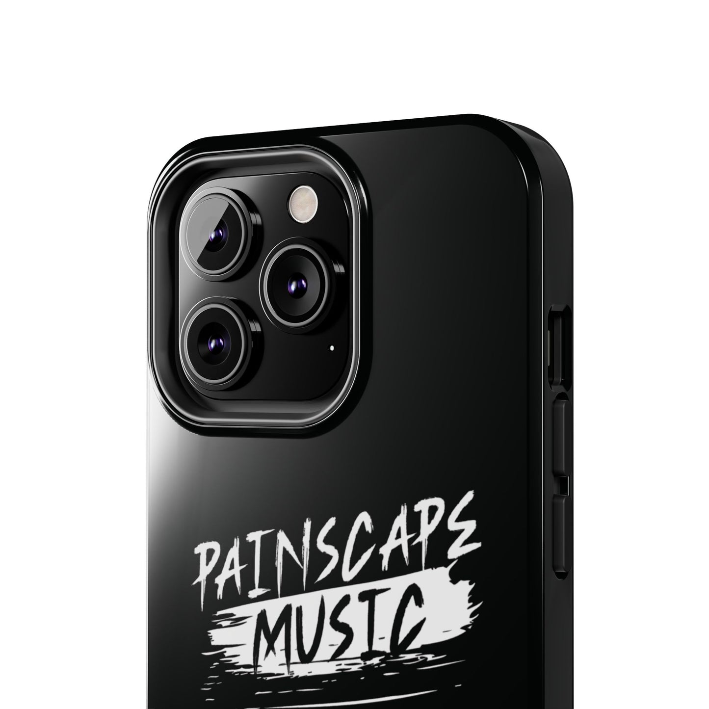 Tough Phone Case — "Painscape Music" Black Protective Phone Cover