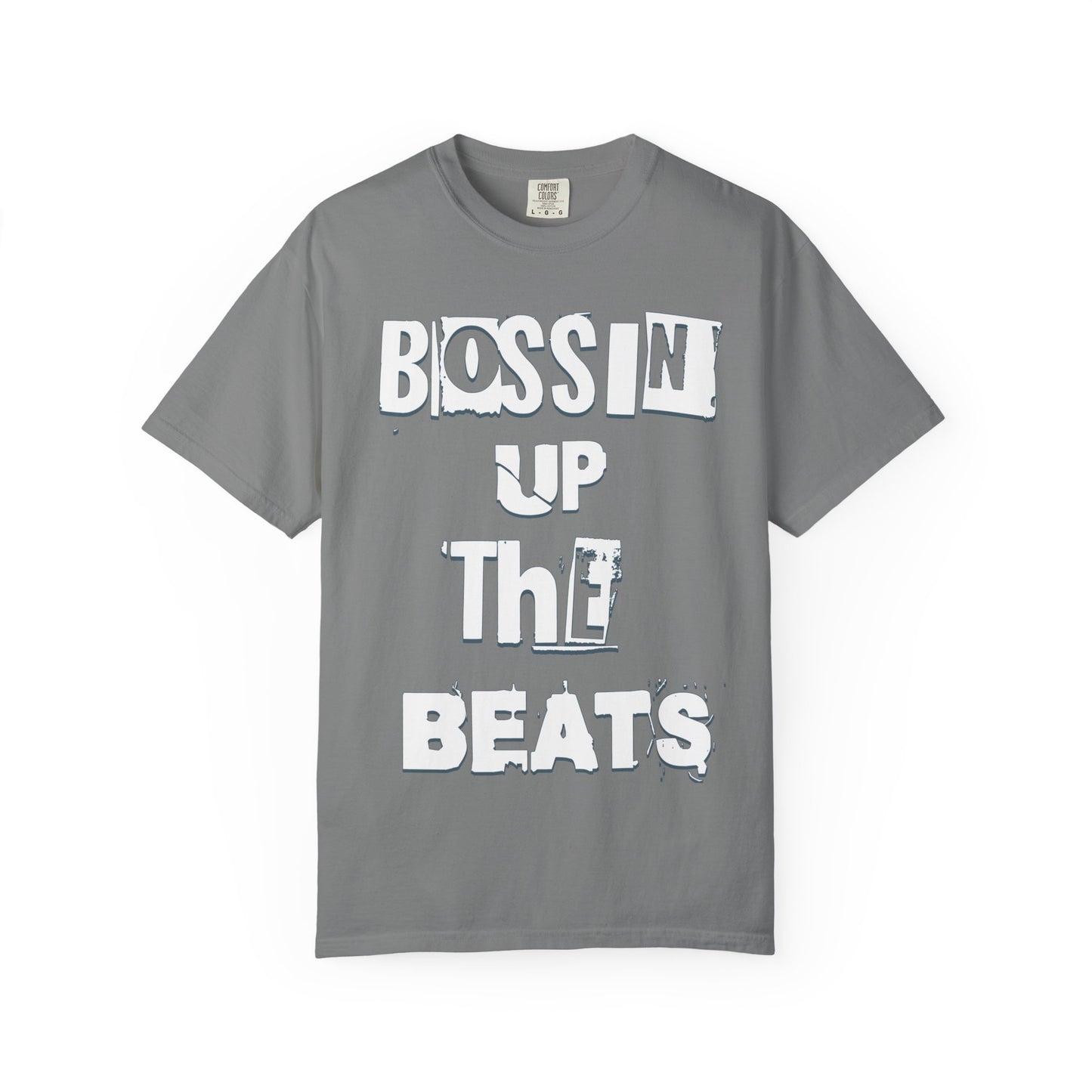 Bossin' Up the Beats Unisex Garment-Dyed T-Shirt - Perfect for Music Lovers, Gift for DJs, Concerts, Festival Wear, Casual Style