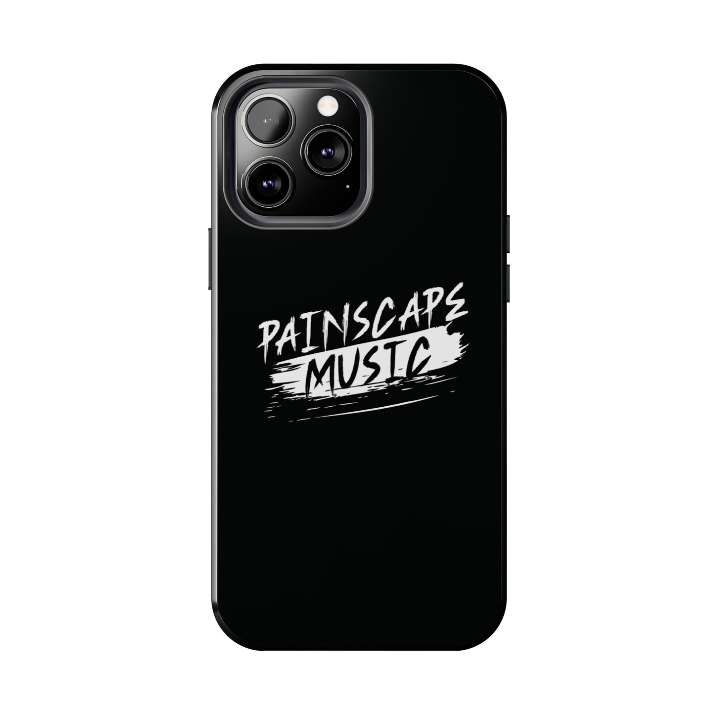 Tough Phone Case — "Painscape Music" Black Protective Phone Cover