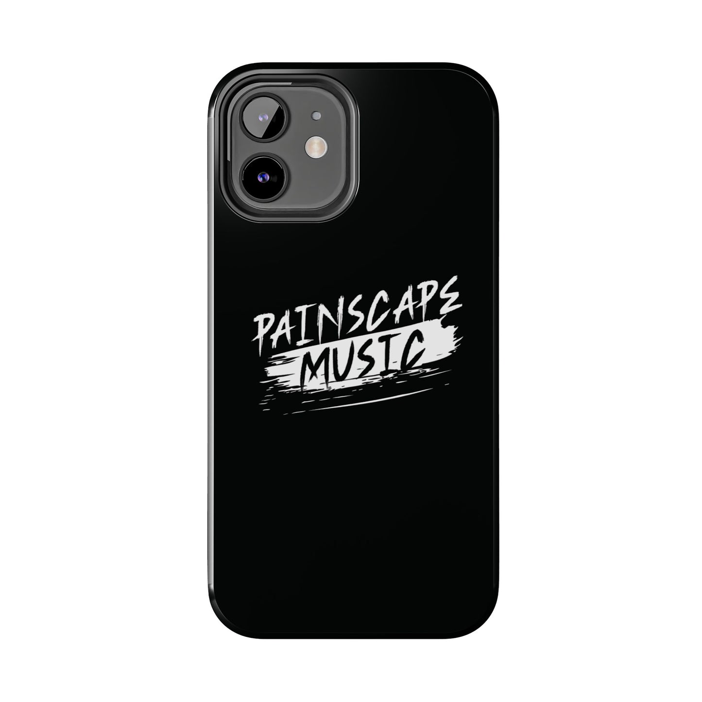 Tough Phone Case — "Painscape Music" Black Protective Phone Cover