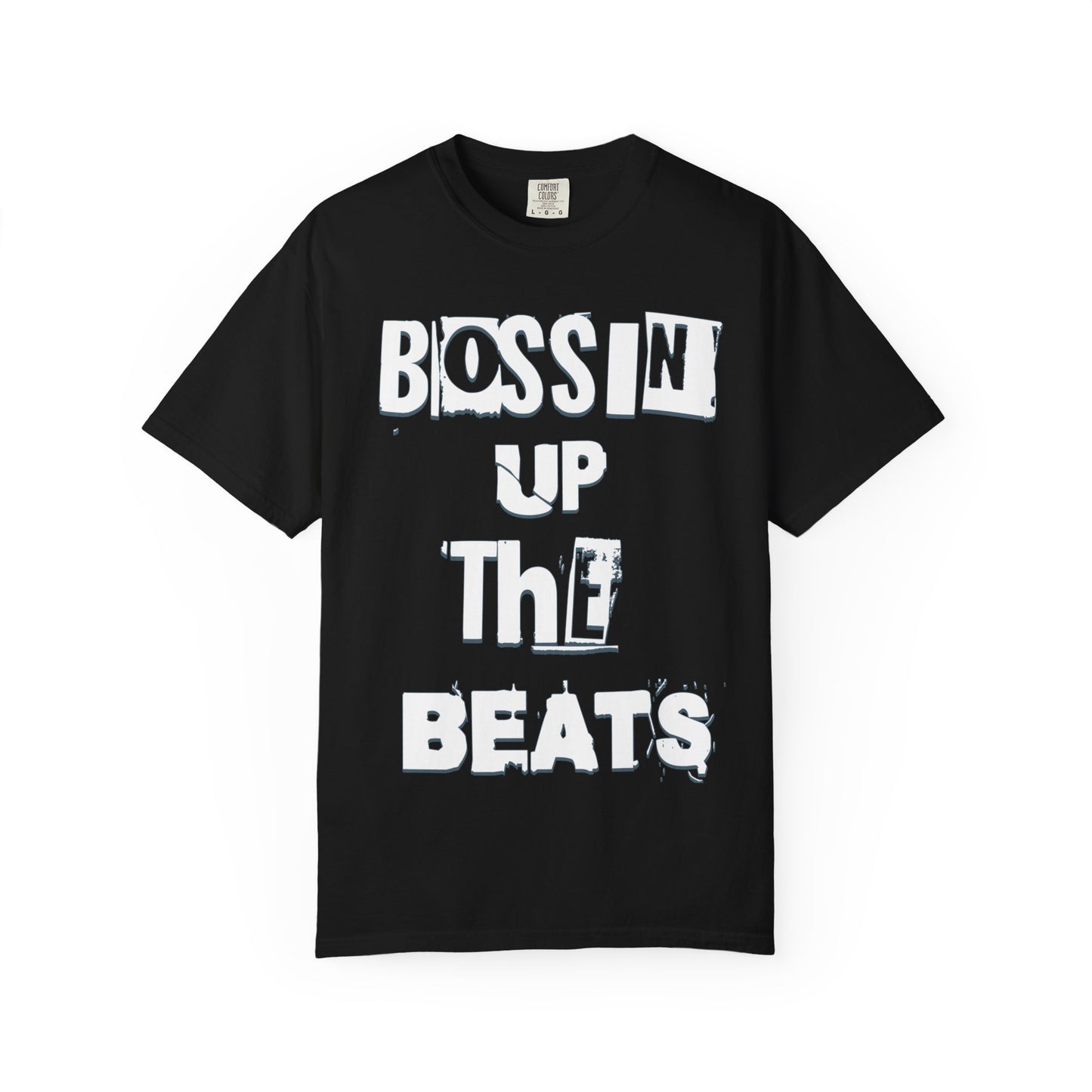 Bossin' Up the Beats Unisex Garment-Dyed T-Shirt - Perfect for Music Lovers, Gift for DJs, Concerts, Festival Wear, Casual Style