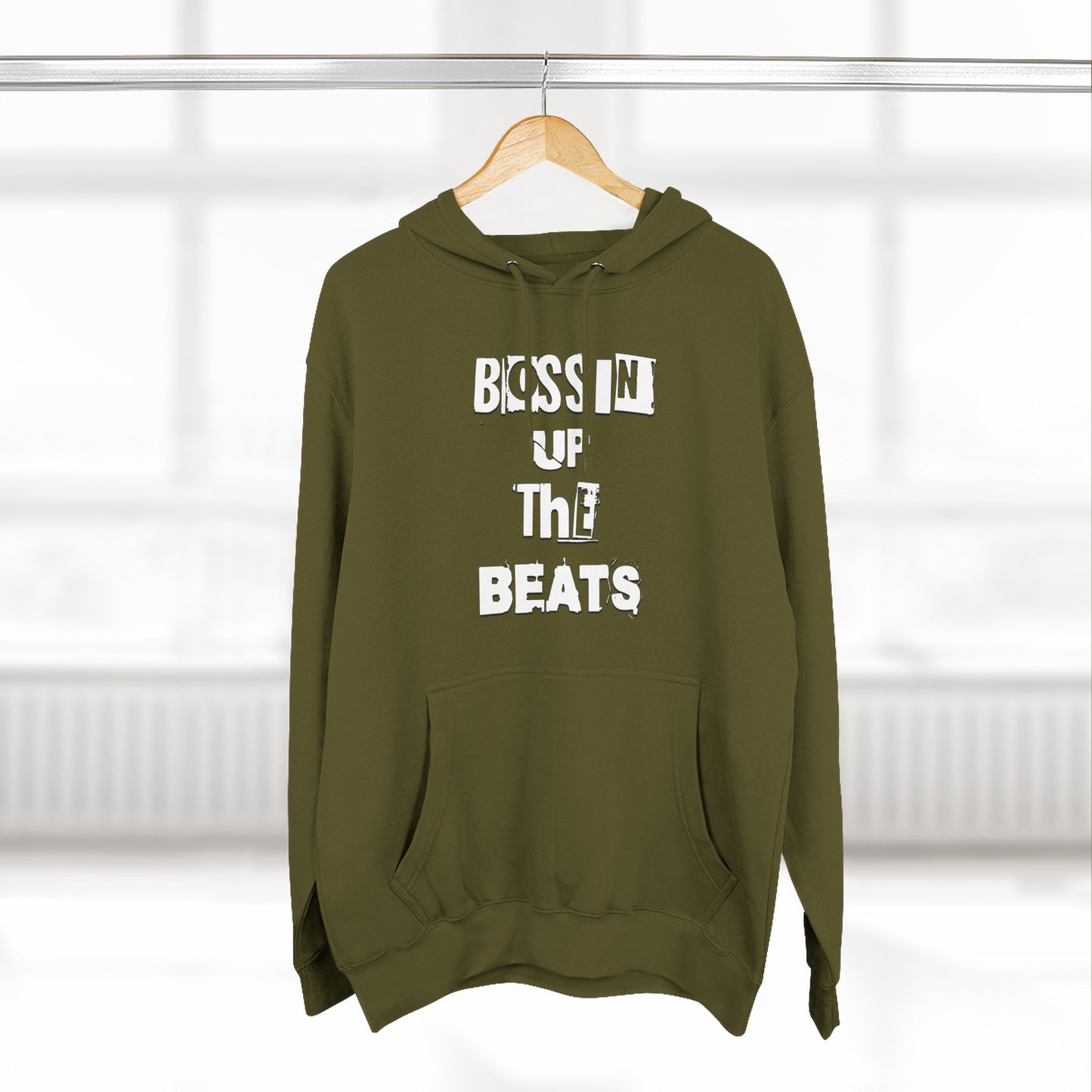 Bossin' Up The Beats Inspired Fleece Hoodie - Comfortable Music Lover's Apparel, Cozy Gift for Musicians