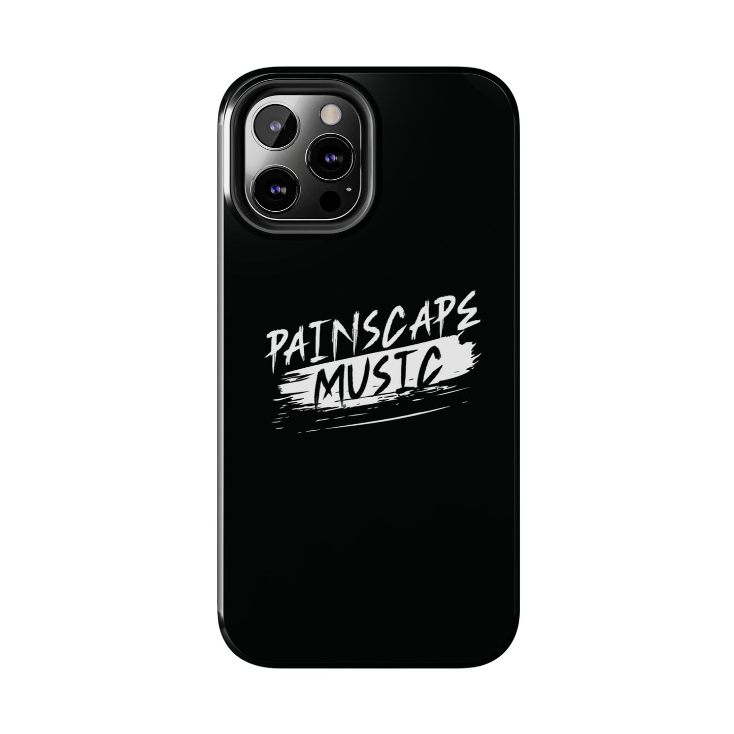 Tough Phone Case — "Painscape Music" Black Protective Phone Cover