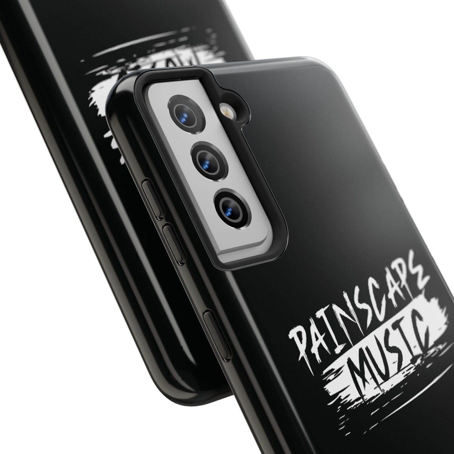 Tough Phone Case — "Painscape Music" Black Protective Phone Cover