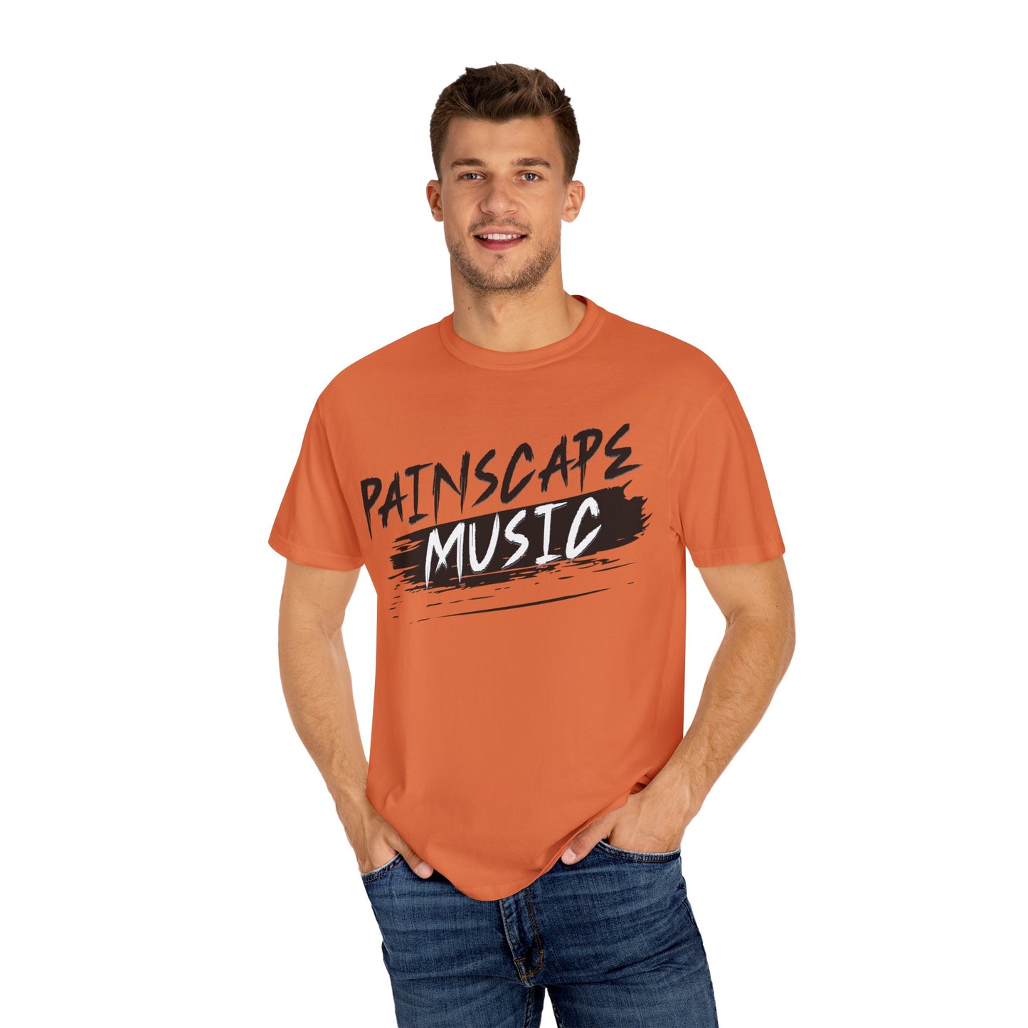 Painscape Music Unisex Garment-Dyed T-Shirt, Painscape Music Tee, Casual Wear, Concert Outfit, Gift for Musicians, Music Lover Apparel