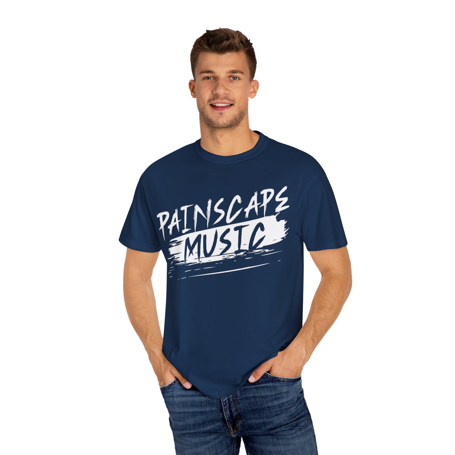 Paintscape Music T-Shirt — Bold Brushstroke Band Tee