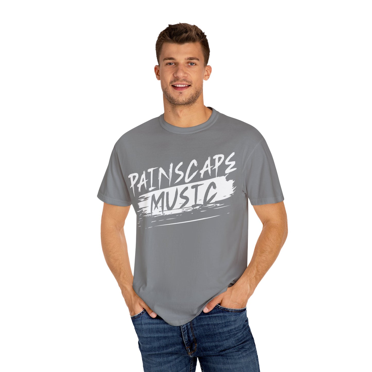 Paintscape Music T-Shirt — Bold Brushstroke Band Tee