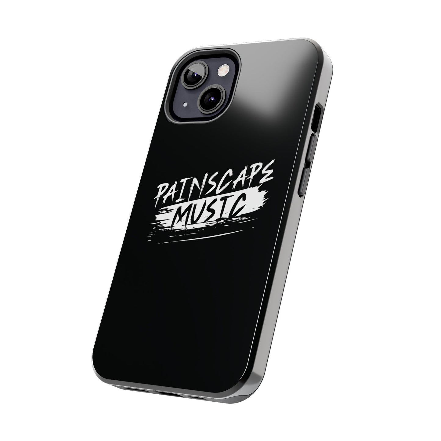 Tough Phone Case — "Painscape Music" Black Protective Phone Cover
