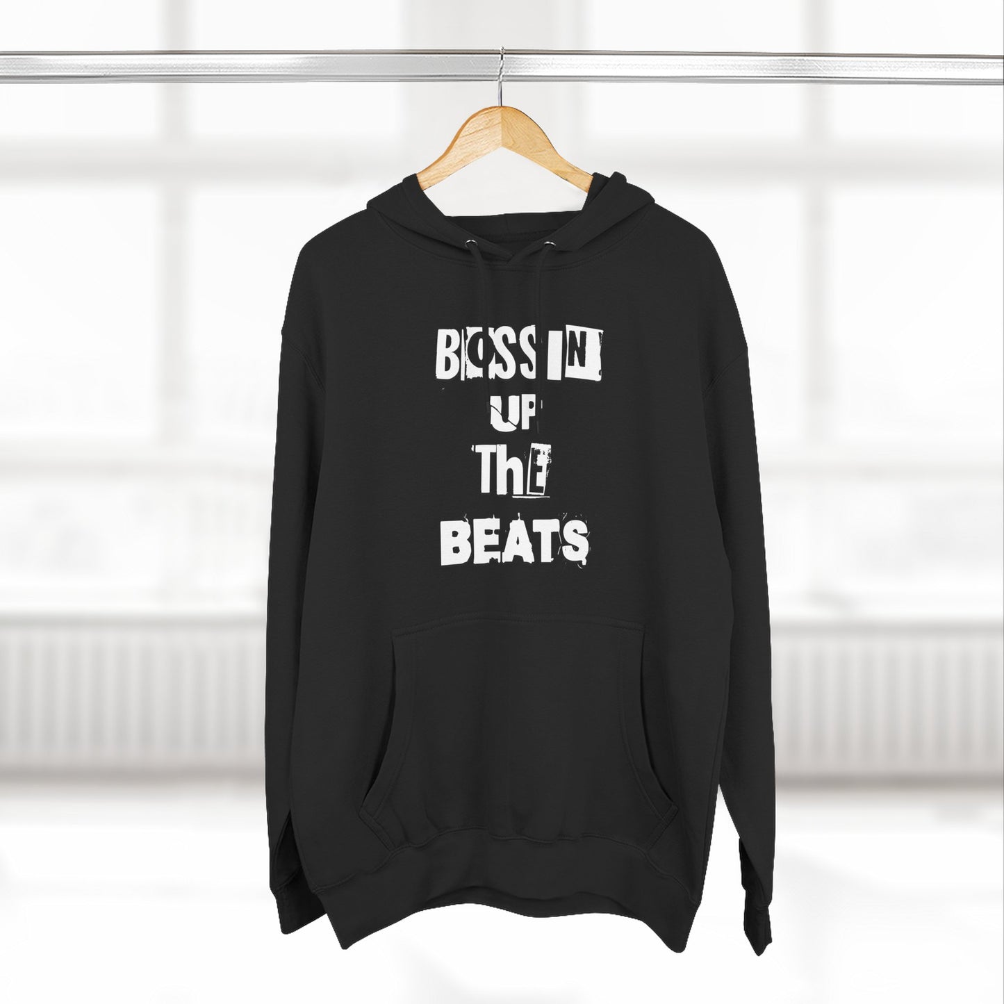 Bossin' Up The Beats Inspired Fleece Hoodie - Comfortable Music Lover's Apparel, Cozy Gift for Musicians