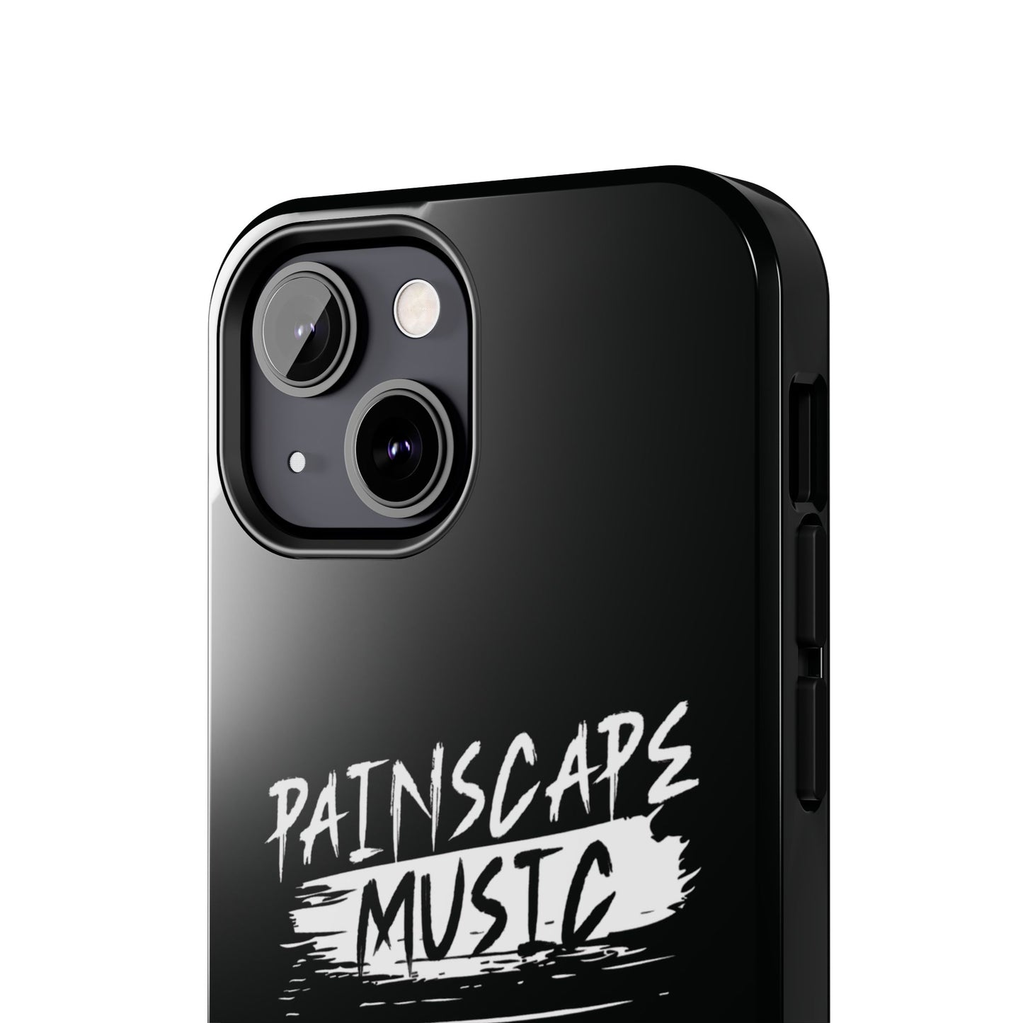 Tough Phone Case — "Painscape Music" Black Protective Phone Cover