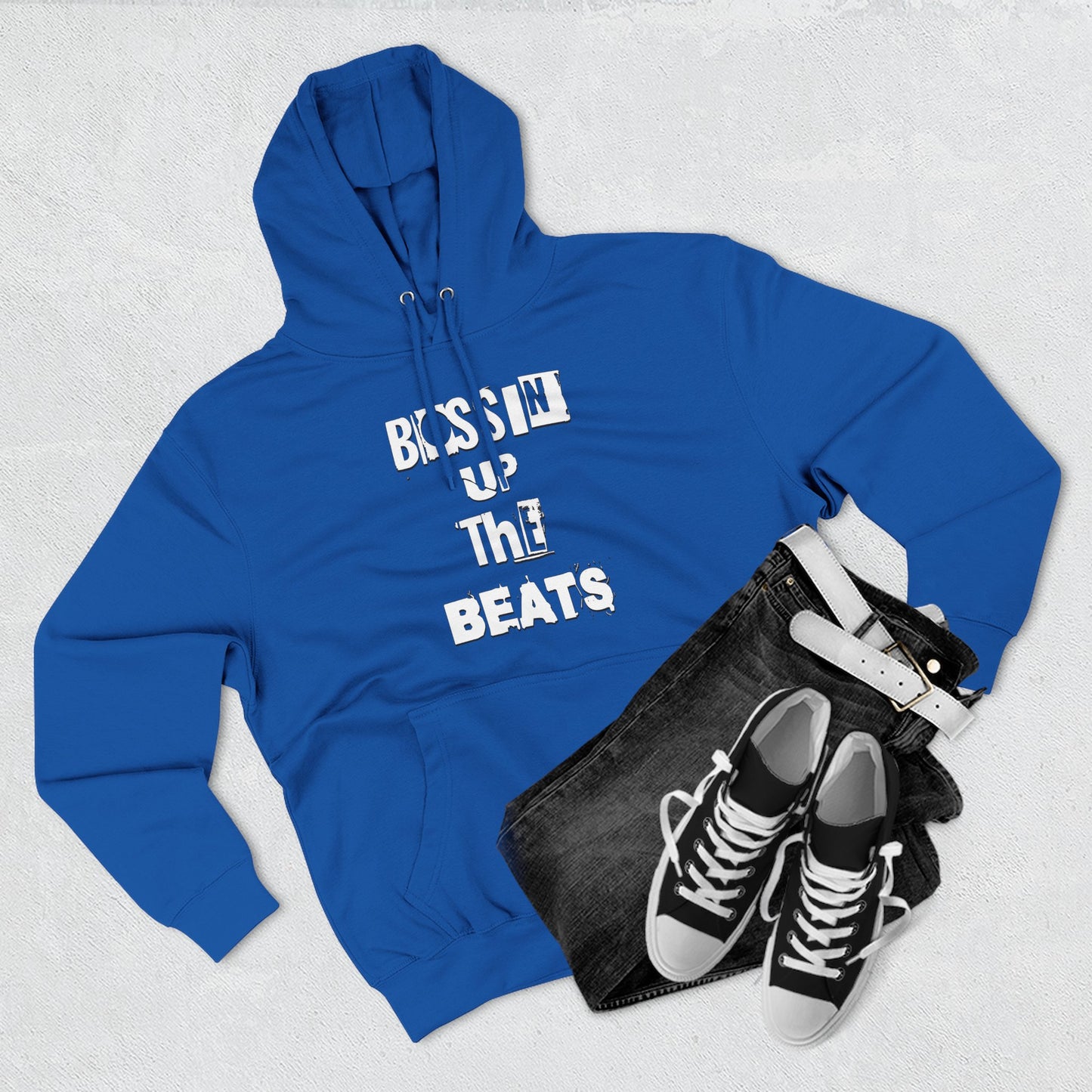 Bossin' Up The Beats Inspired Fleece Hoodie - Comfortable Music Lover's Apparel, Cozy Gift for Musicians