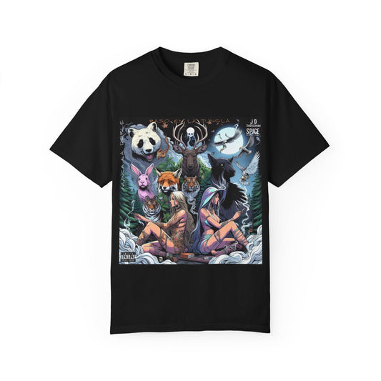 Raso En La Jungla Nunca La Doble Nature-Inspired Graphic Tee, Animal Art T-Shirt, Eco-Friendly Wear, Music Festival Shirt, Unique Gift Idea