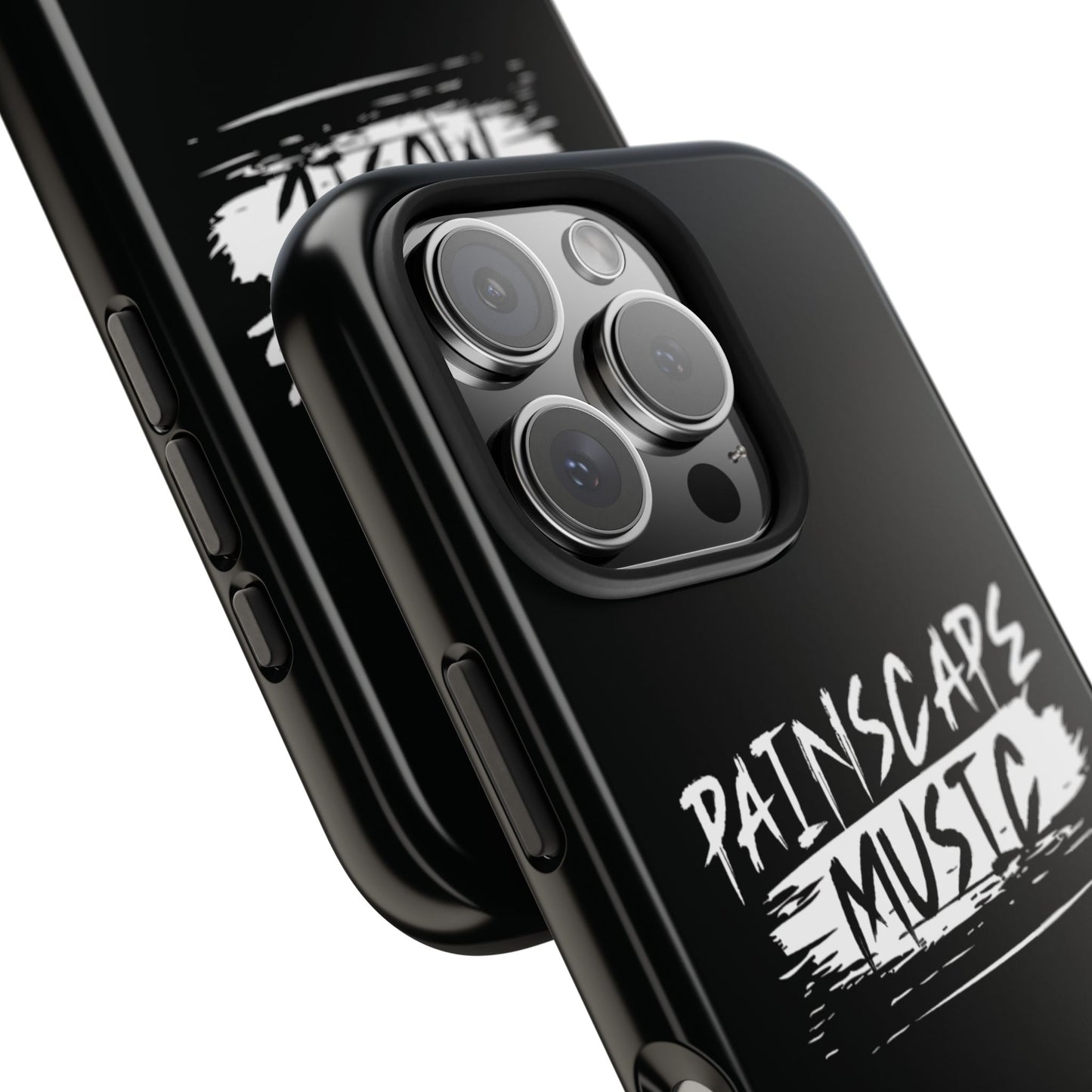 Tough Phone Case — "Painscape Music" Black Protective Phone Cover