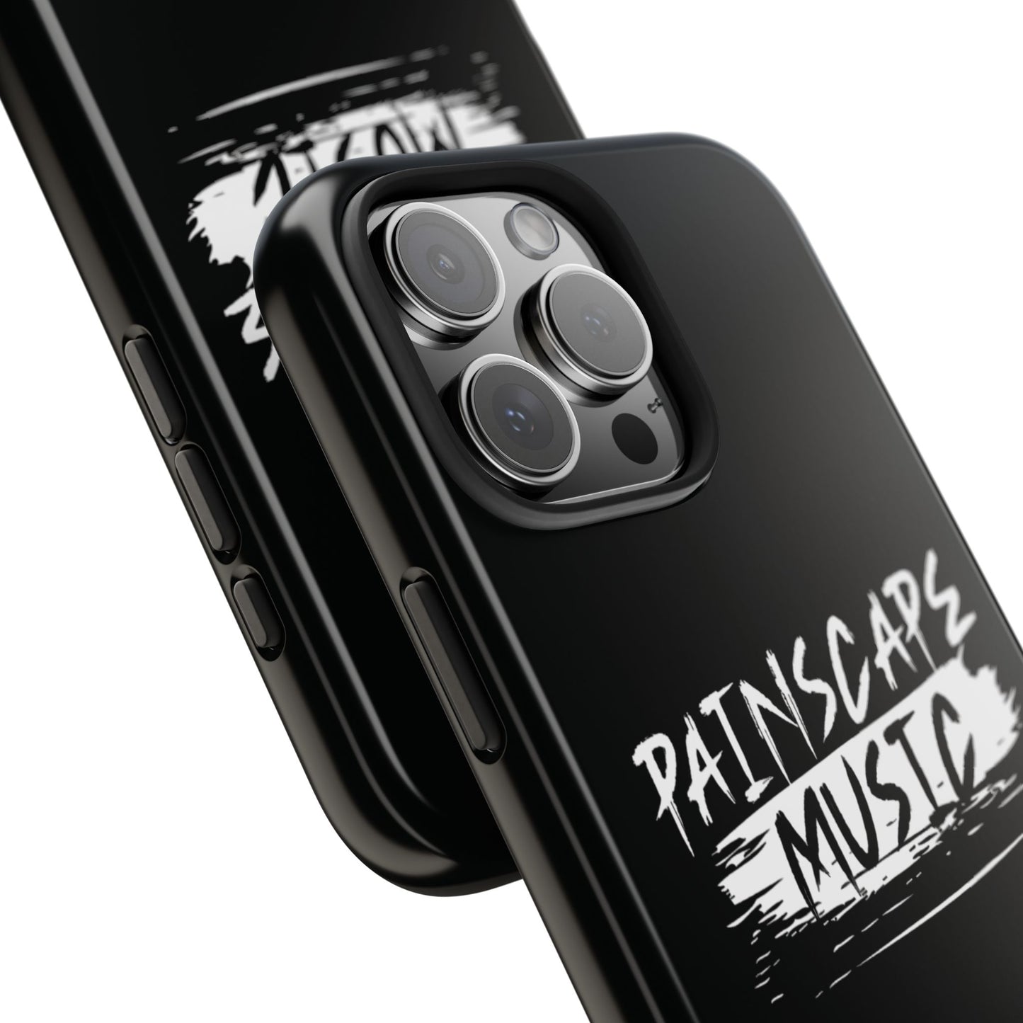 Tough Phone Case — "Painscape Music" Black Protective Phone Cover