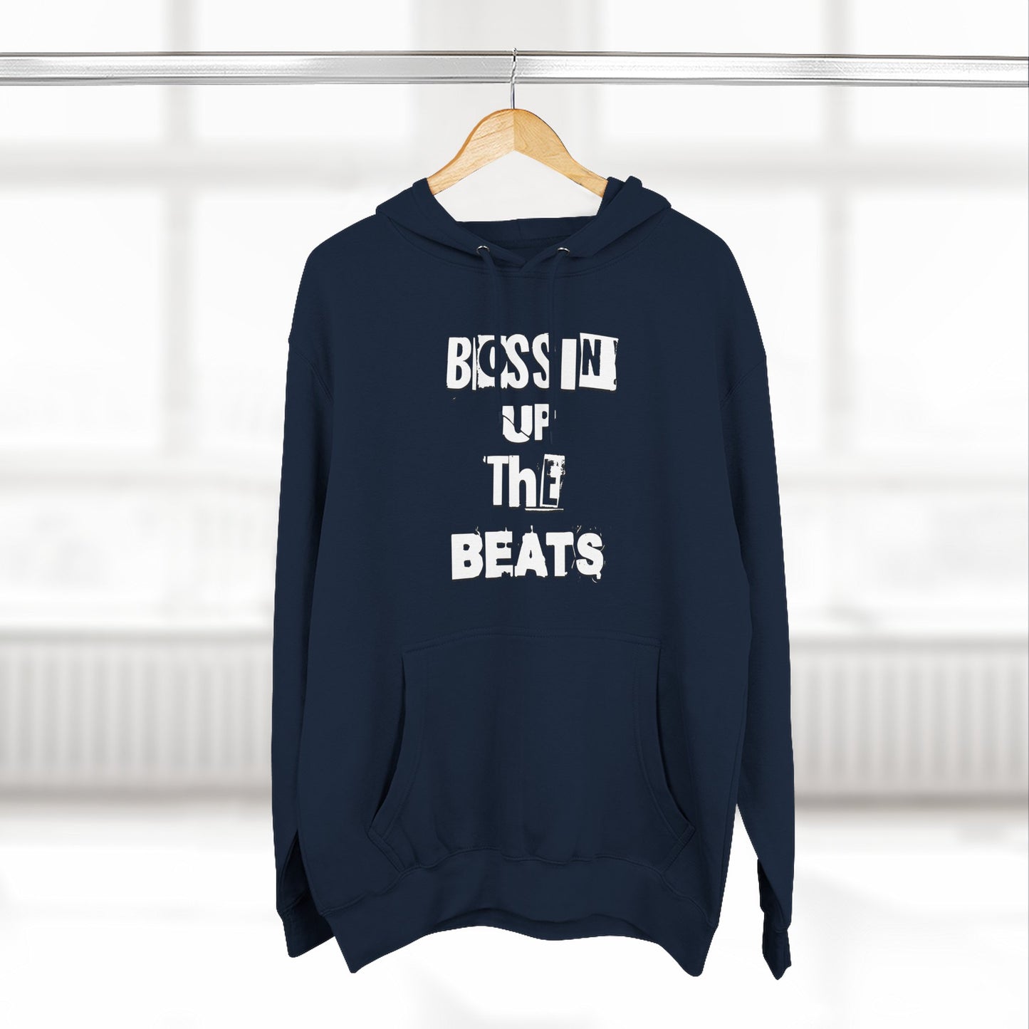Bossin' Up The Beats Inspired Fleece Hoodie - Comfortable Music Lover's Apparel, Cozy Gift for Musicians