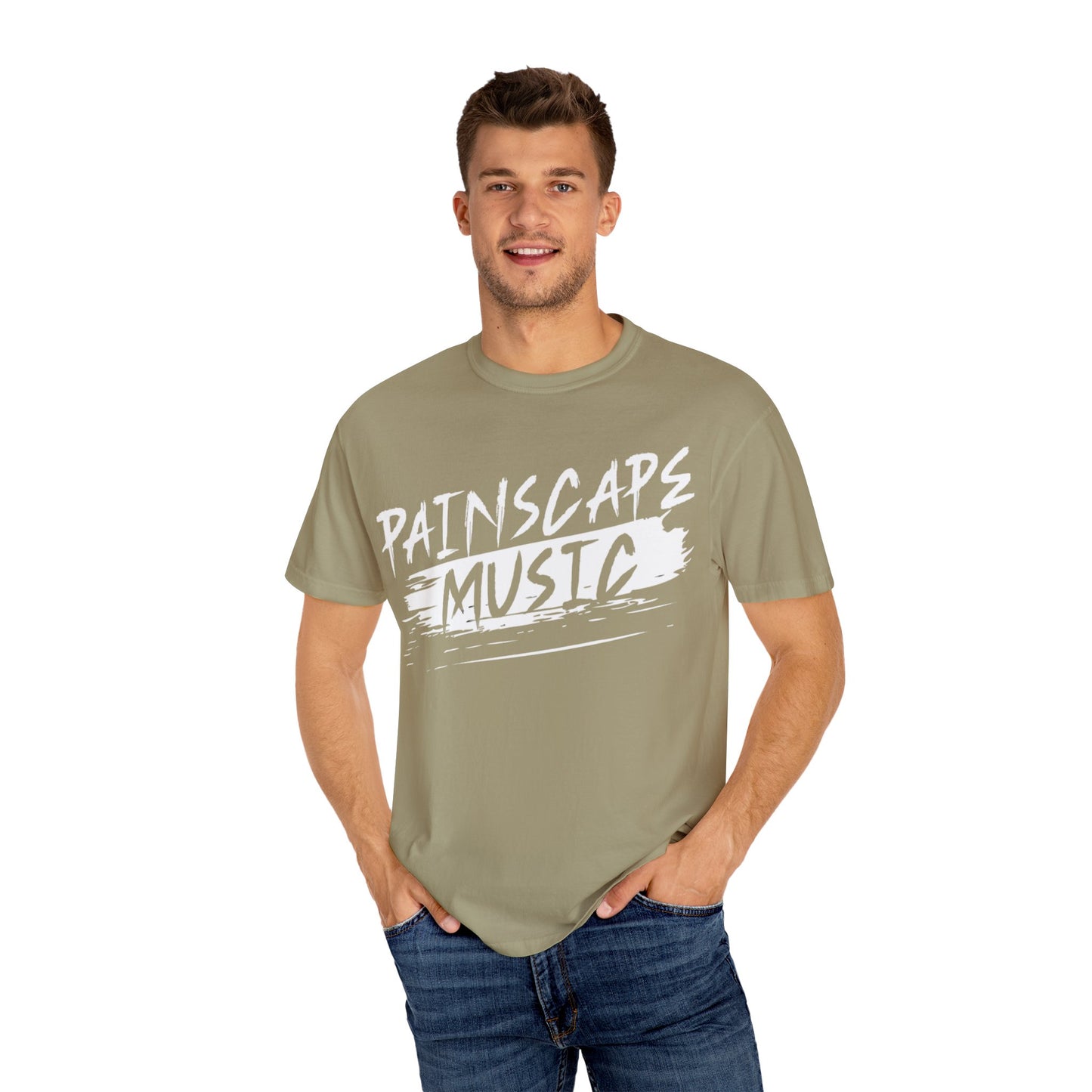 Paintscape Music T-Shirt — Bold Brushstroke Band Tee