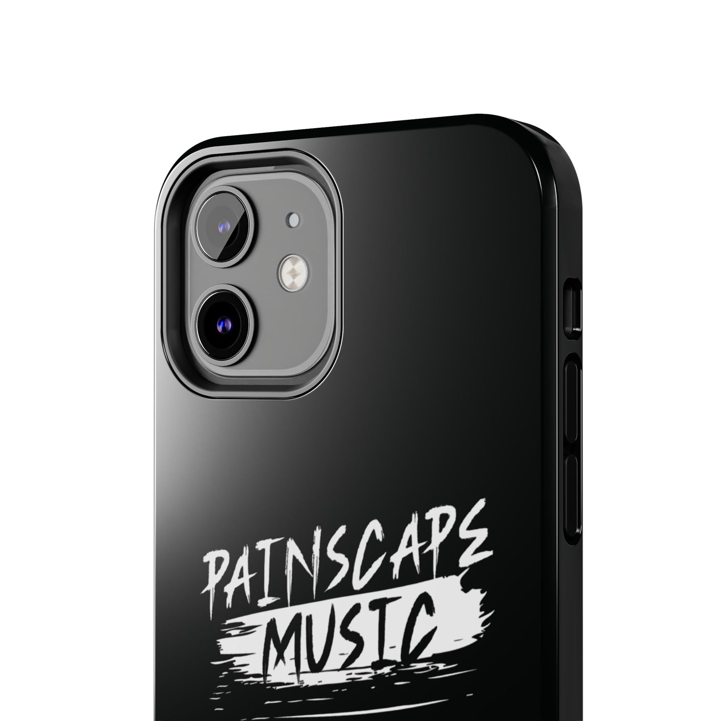 Tough Phone Case — "Painscape Music" Black Protective Phone Cover