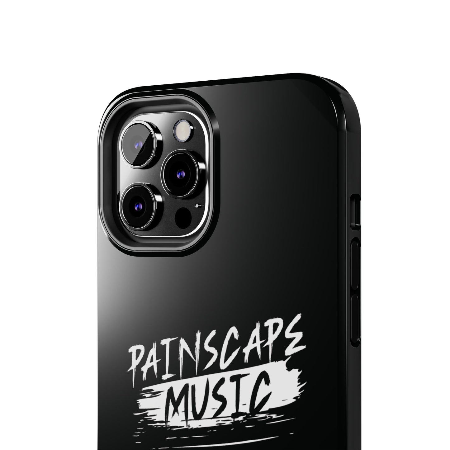 Tough Phone Case — "Painscape Music" Black Protective Phone Cover