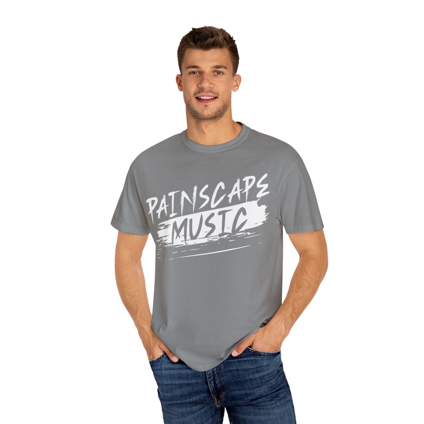 Paintscape Music T-Shirt — Bold Brushstroke Band Tee
