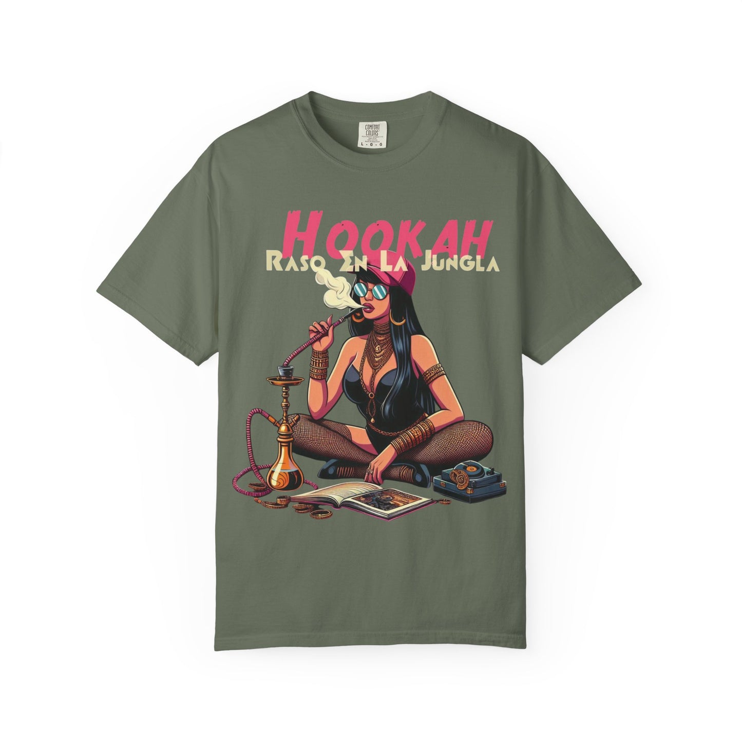 Raso En La Jungla Hookah Vibrant Graphic Tee for Hookah Lovers, Unisex Casual Shirt, Unique Gift, Summer Vibes, Trendy Style