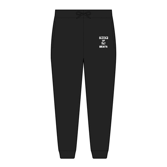 Bossin Up The Beats Casual Joggers with Motivational Embroidery | Perfect for Athletes, Gifts for Fitness Lovers, Women's and Men's Lounge Wear
