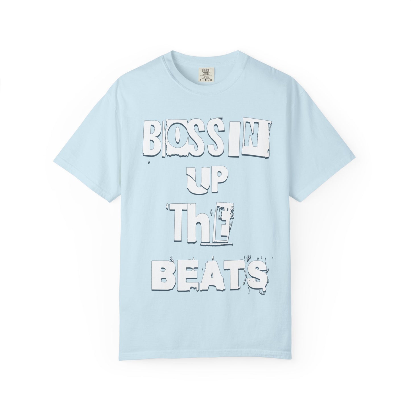 Bossin' Up the Beats Unisex Garment-Dyed T-Shirt - Perfect for Music Lovers, Gift for DJs, Concerts, Festival Wear, Casual Style