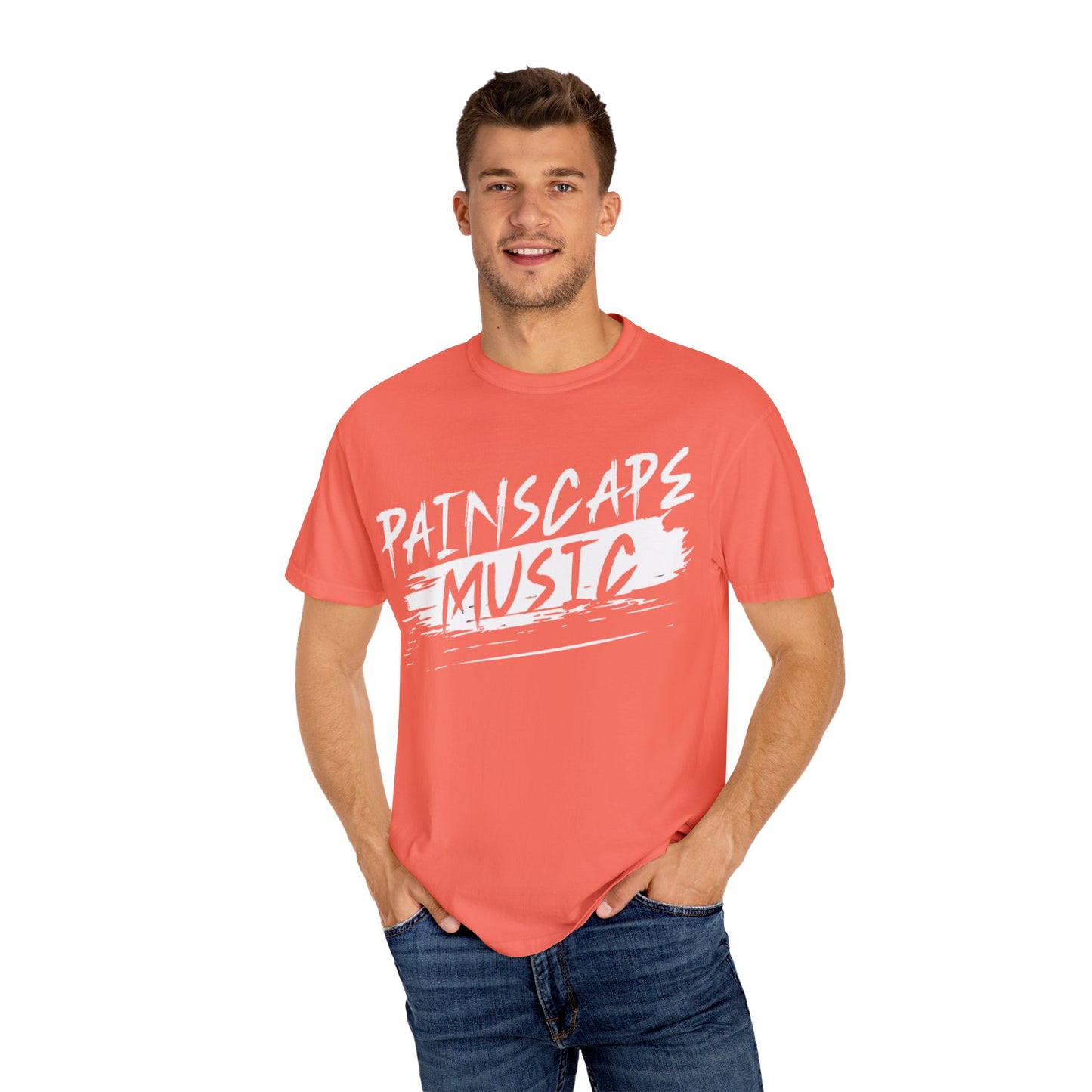 Paintscape Music T-Shirt — Bold Brushstroke Band Tee
