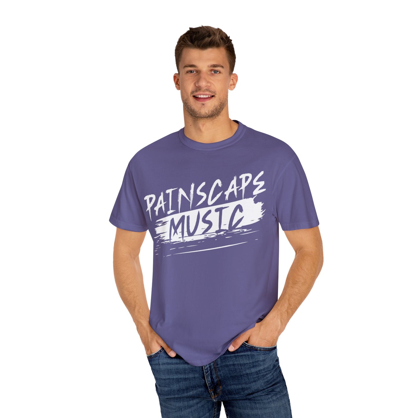 Paintscape Music T-Shirt — Bold Brushstroke Band Tee