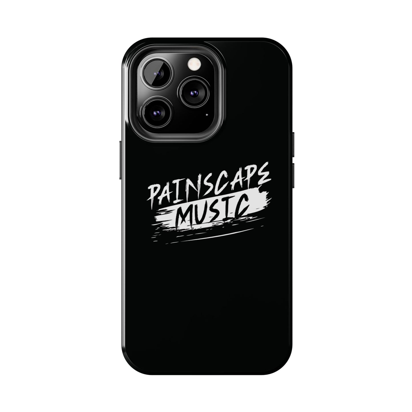 Tough Phone Case — "Painscape Music" Black Protective Phone Cover