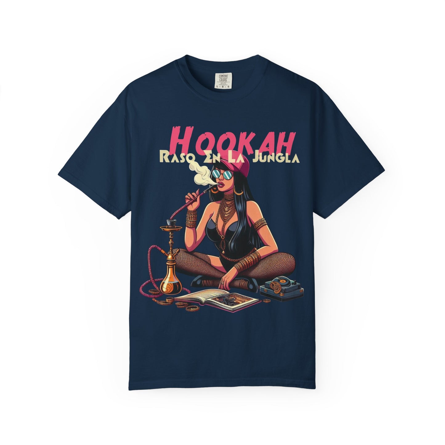 Raso En La Jungla Hookah Vibrant Graphic Tee for Hookah Lovers, Unisex Casual Shirt, Unique Gift, Summer Vibes, Trendy Style