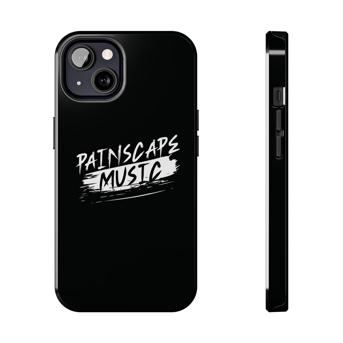 Tough Phone Case — "Painscape Music" Black Protective Phone Cover