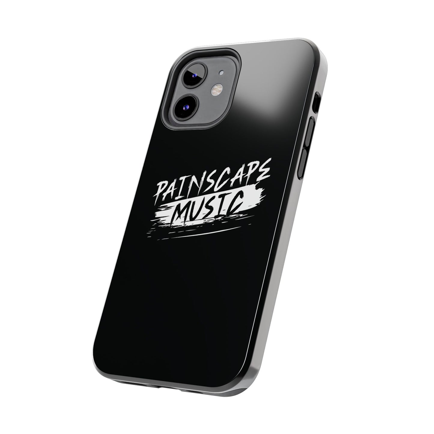 Tough Phone Case — "Painscape Music" Black Protective Phone Cover