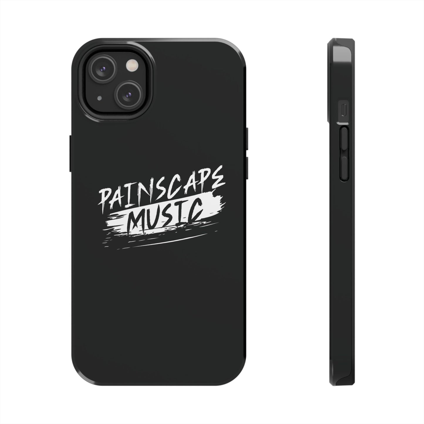 Tough Phone Case — "Painscape Music" Black Protective Phone Cover