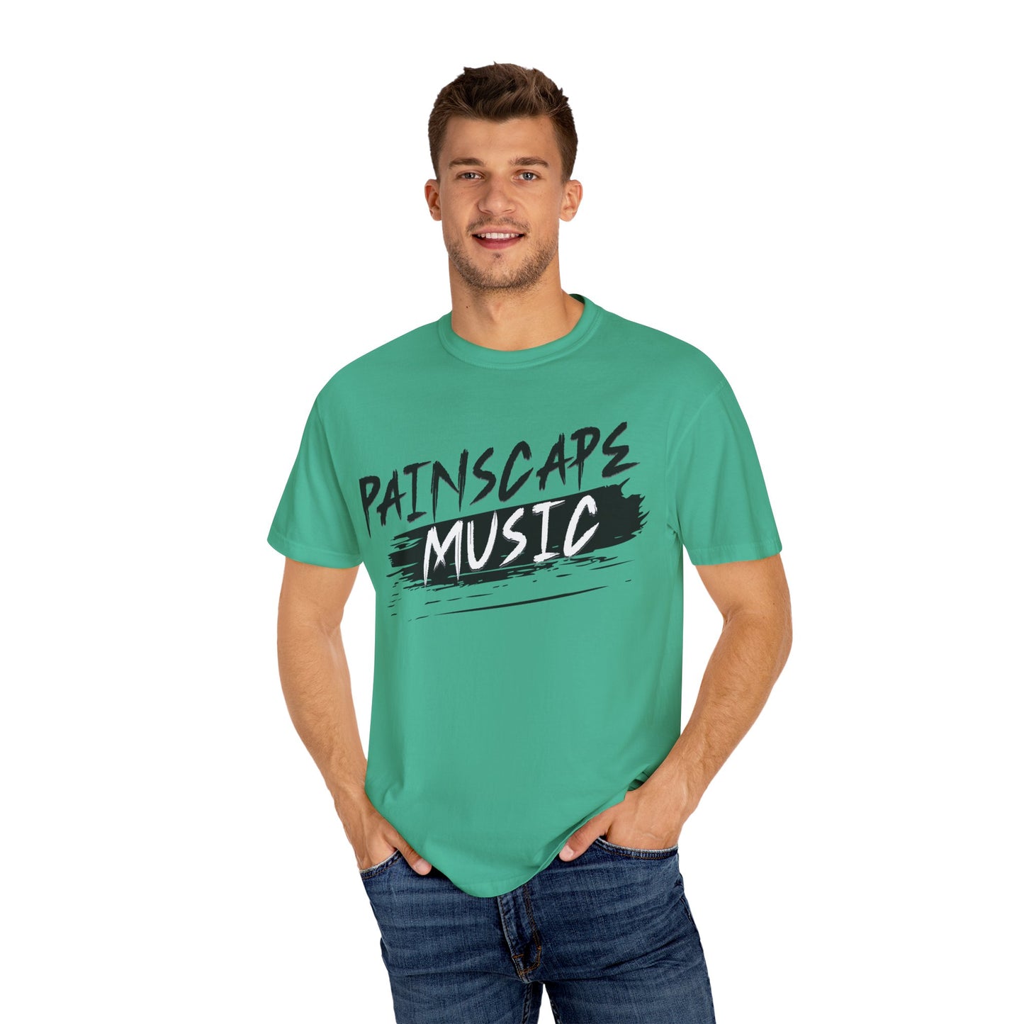 Painscape Music Unisex Garment-Dyed T-Shirt, Painscape Music Tee, Casual Wear, Concert Outfit, Gift for Musicians, Music Lover Apparel